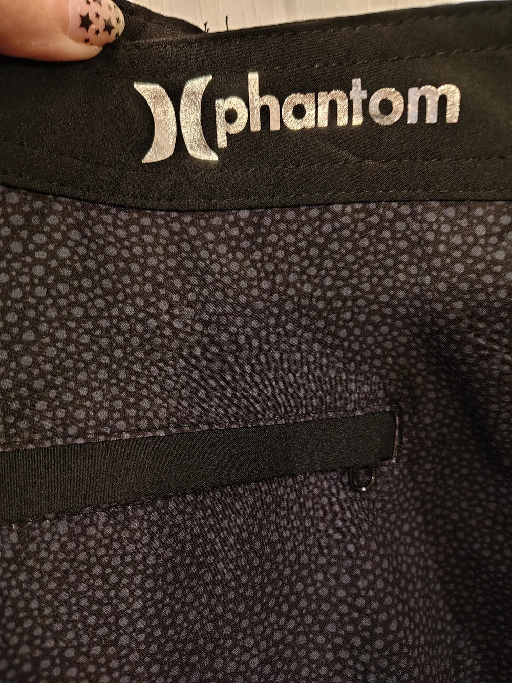 Hurley Men's Boardshorts in Dark Charcoal with Subtle Dot Print